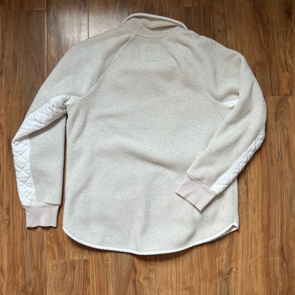 Abercrombie & Fitch Cream Quilted Cowl Neck Sweater - Picture 5 of 6